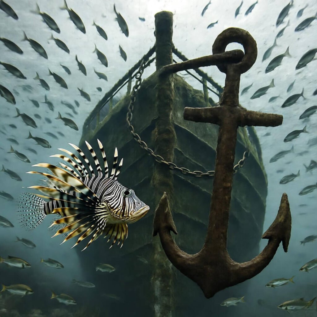 Barely made it through a US East Coast scuba expedition—wrecked and grinning.