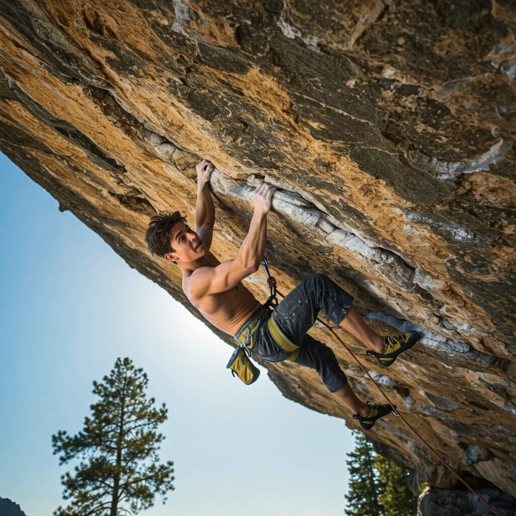 Conquering the Climb: Strength in Action