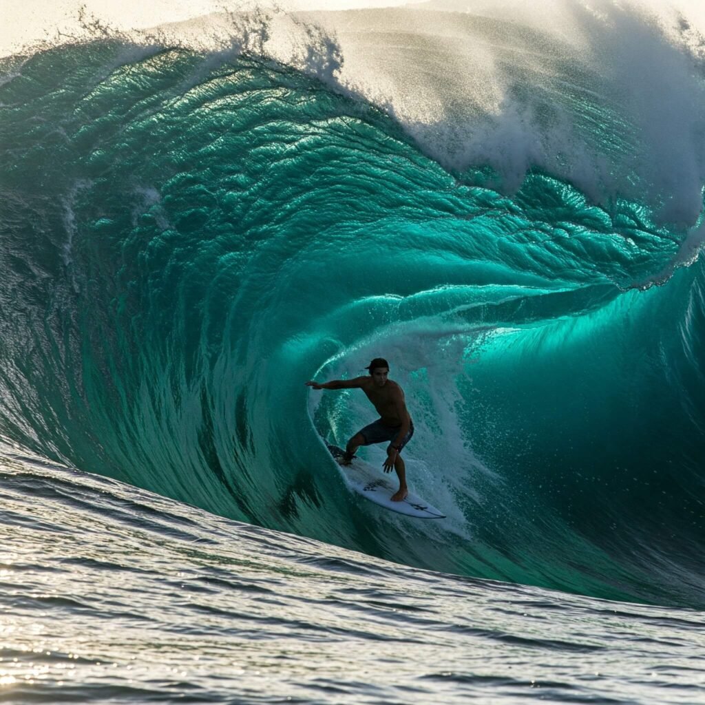 Surfer Conquers Giant Wave