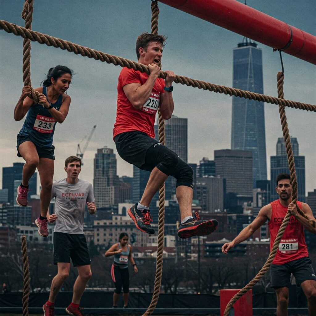 Urban Runners Rope Climb
