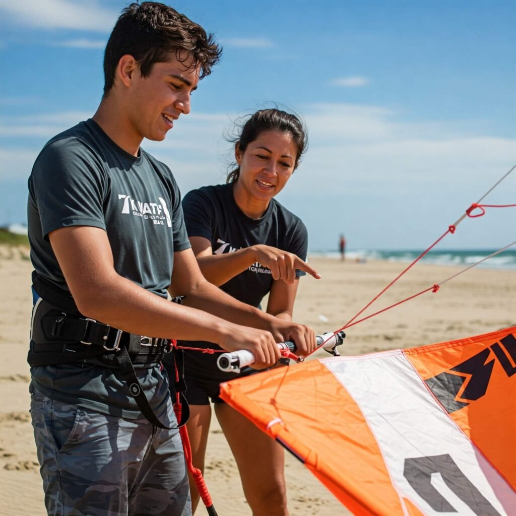 Learning Kite Control: Beach Lesson