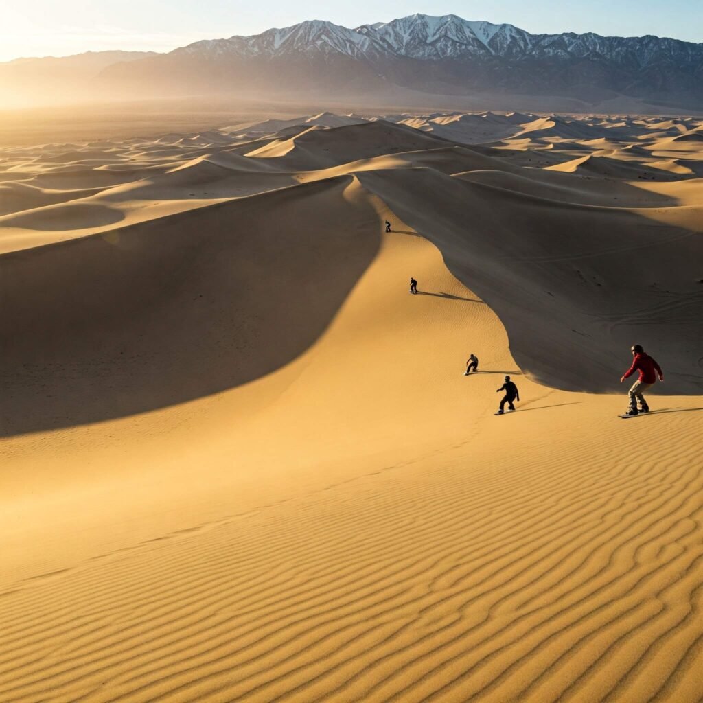 Sandboarding Majestic Dunes
