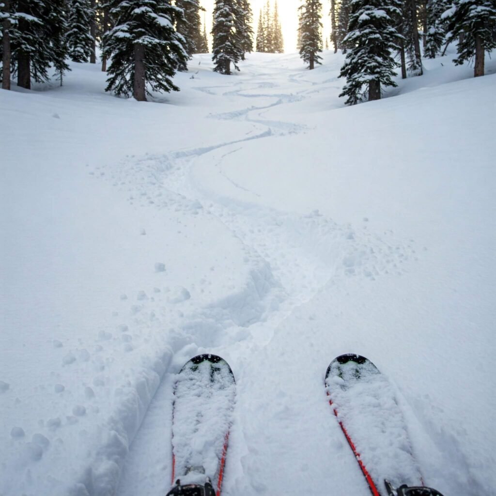 Powder Ski Carving