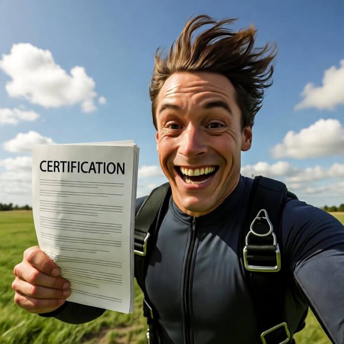 Personal view of a certified skydiving center jump in America, mid-landing chaos. Personal view of a certified skydiving center jump in America, mid-landing chaos.